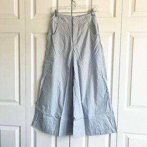 Free People Menorca Cropped Light Blue High-Rise Pants Women's Size 2